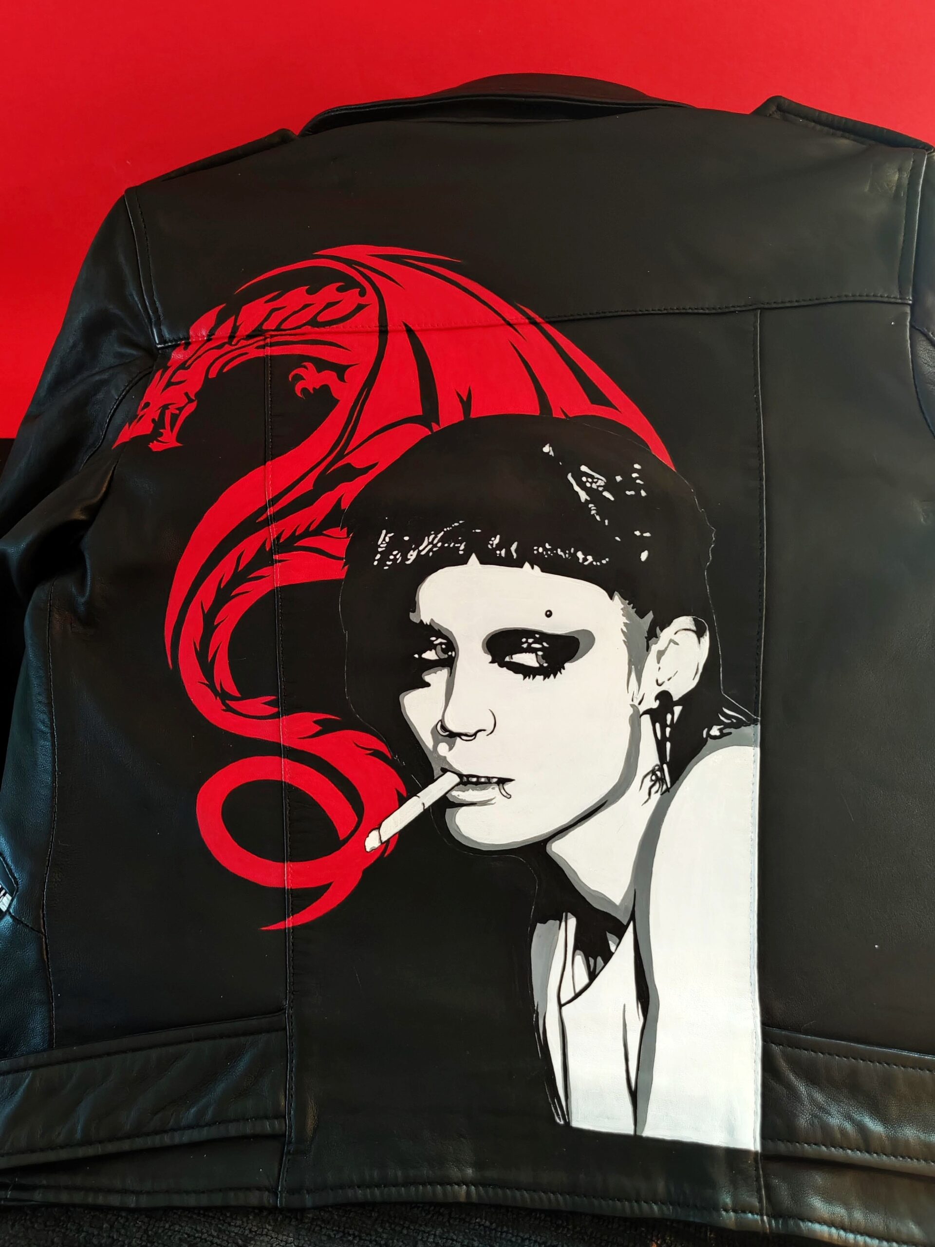 girl with the dragon tattoo motorcycle jacket